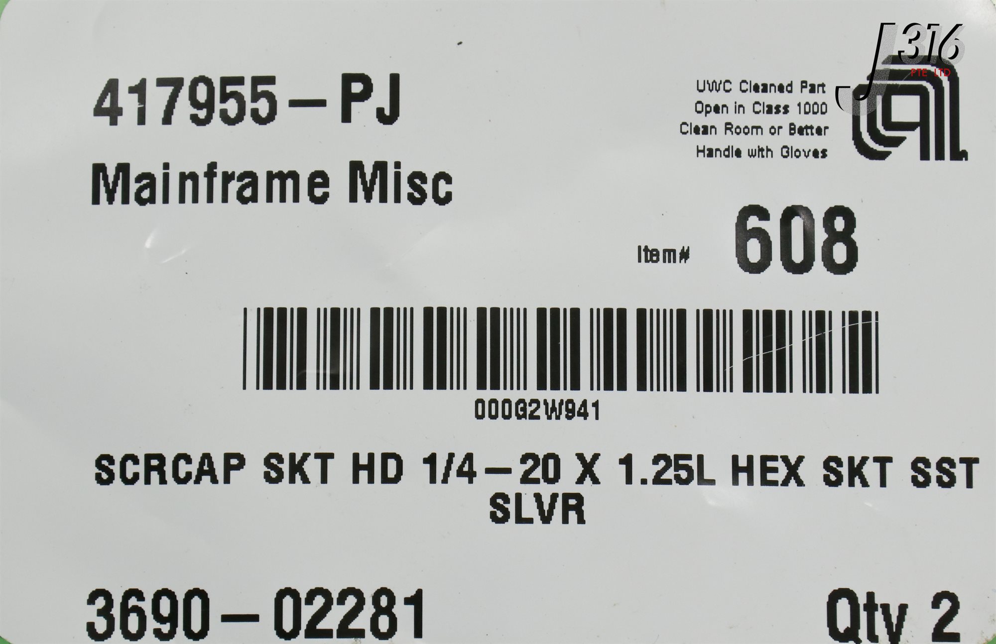 ボード 20078 APPLIED MATERIALS SCRW CAP SKT HD 1/4 20 UNC X 1-1/4L SLV